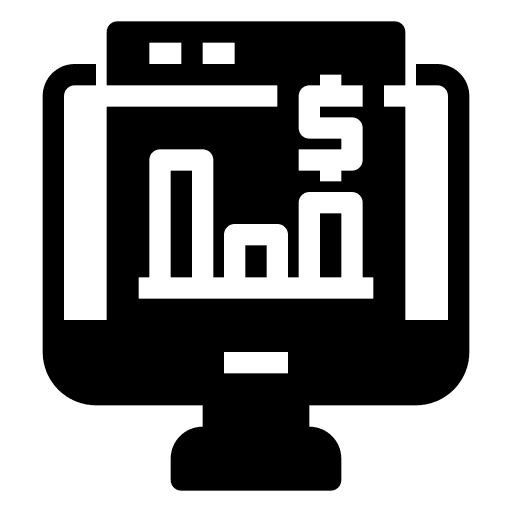 Online money web computer online money icon Online money web computer online money icon