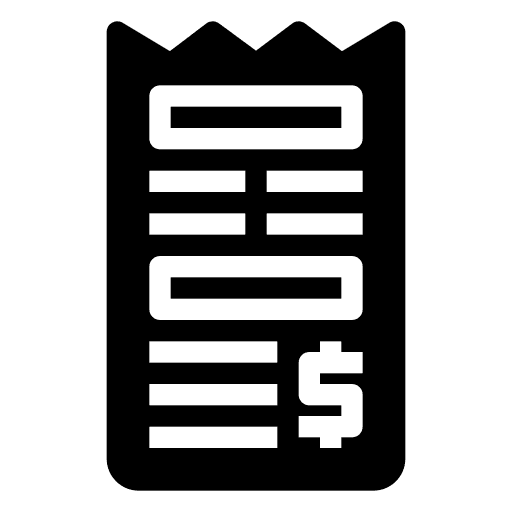 Receipt business and finance receipt commerce icon Receipt business and finance receipt commerce icon