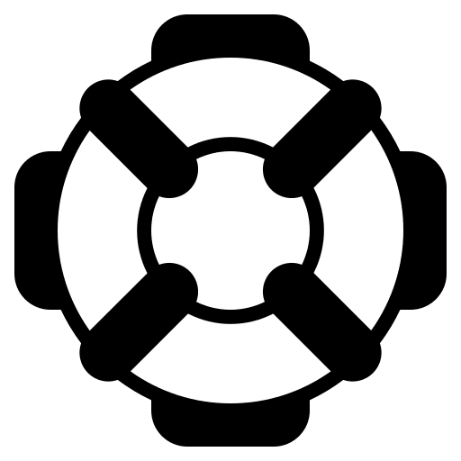 Lifebuoy floating help lifebuoy icon
