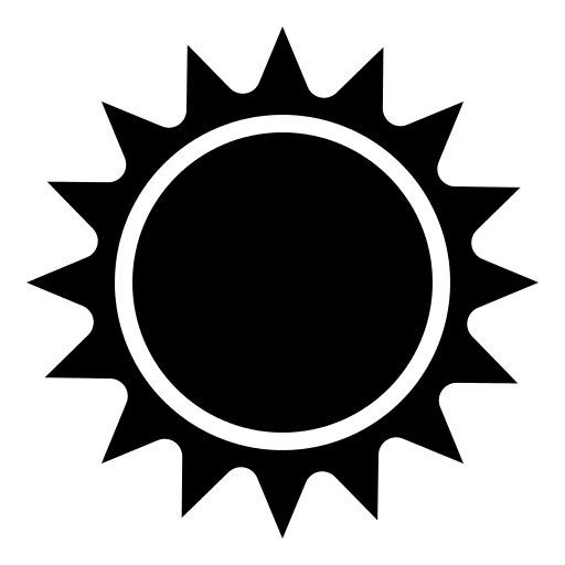 Sunny meteorology warm nature icon
