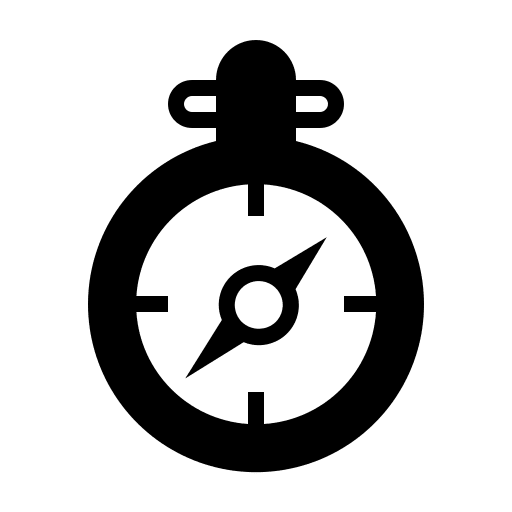 Compass maps and location direction compass icon