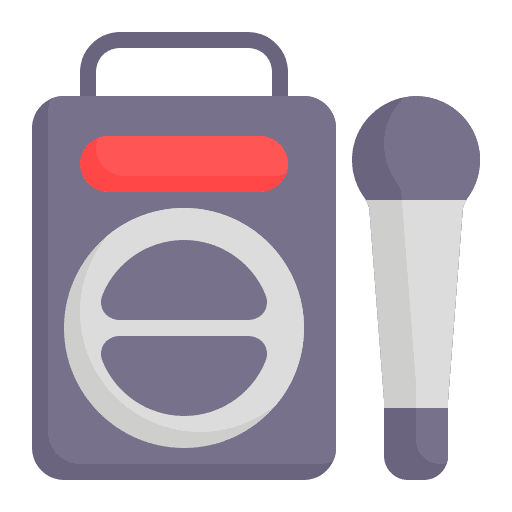 Boom box microphone boom box music and multimedia icon