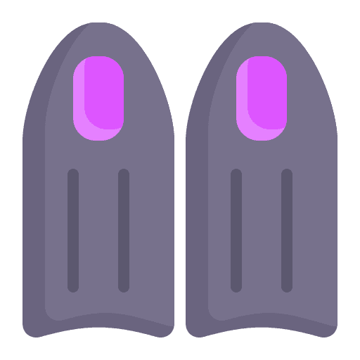 Flippers fins flippers sports and competition icon Flippers fins flippers sports and competition icon