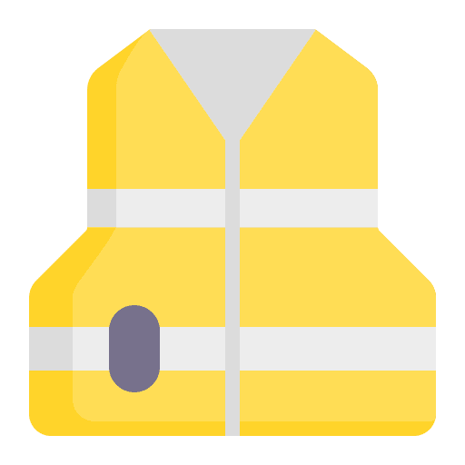 Life vest protector vest life vest high visibility vest icon Life vest protector vest life vest high visibility vest icon