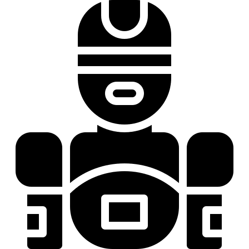 Robotic future automation robot icon Robotic future automation robot icon