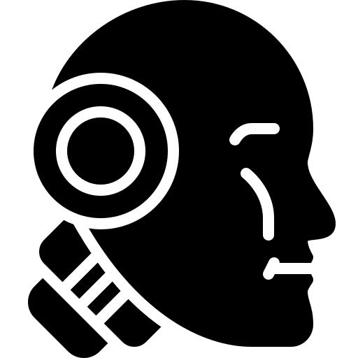 Robotic robotic electronics chip icon Robotic robotic electronics chip icon
