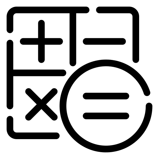 Calculator calculating education calculator icon Calculator calculating education calculator icon