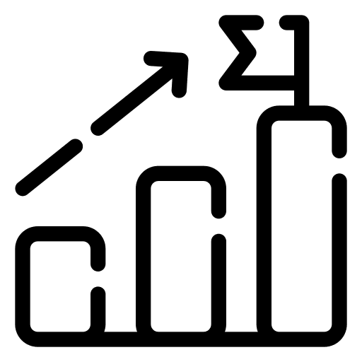 Goal growth career progress icon Goal growth career progress icon