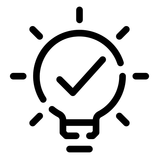 Idea lightbulb illumination electronics icon