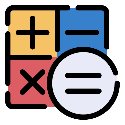 Calculator maths technology education icon Calculator maths technology education icon