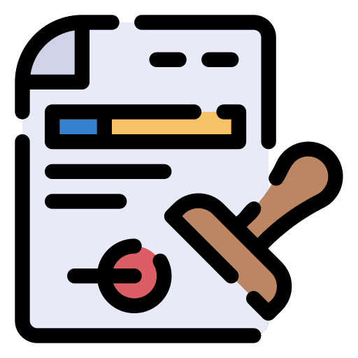Legal contract legal documents icon