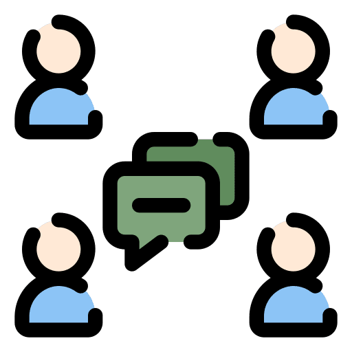 Meeting team meeting people icon