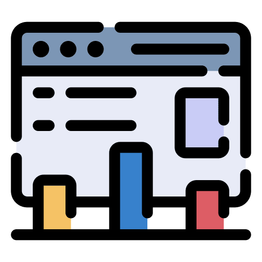 Chart browser analytics chart icon Chart browser analytics chart icon