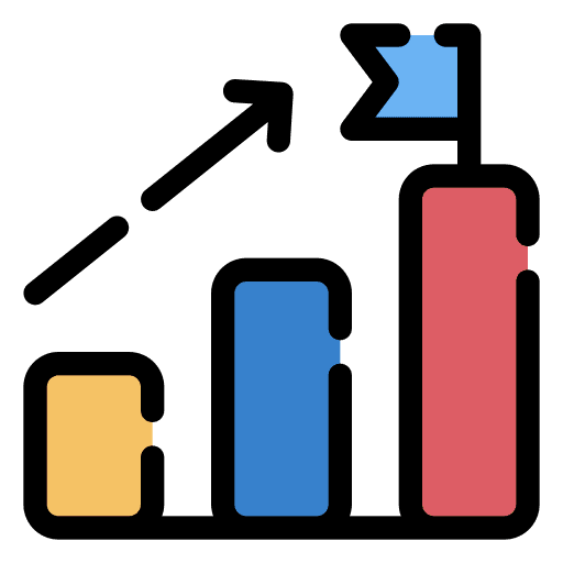 Goal goal growth progress icon Goal goal growth progress icon