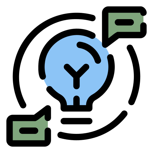 Knowledge creative idea light bulb icon Knowledge creative idea light bulb icon