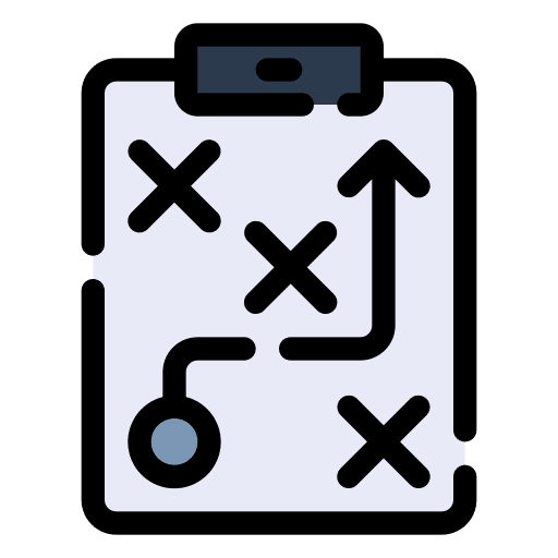 Strategy tactical planning strategic plan icon Strategy tactical planning strategic plan icon