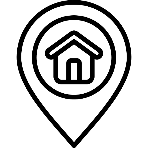 Location house address pin icon