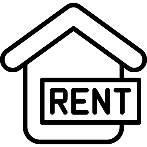 Rent property architecture construction icon