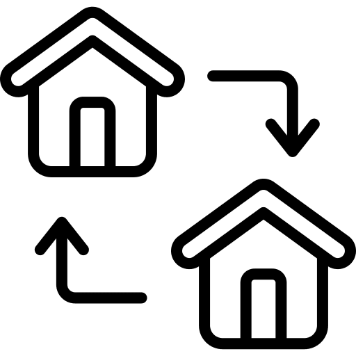 Shift moving change relocation icon