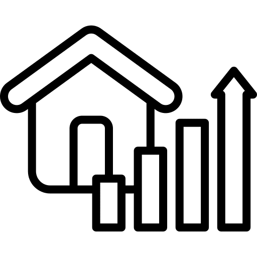 Growth statistics analysis property icon Growth statistics analysis property icon