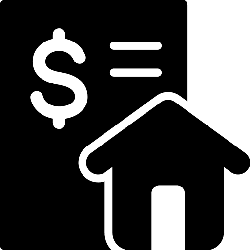 Payment house document property icon Payment house document property icon