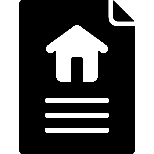 Document contract mortgage document icon Document contract mortgage document icon