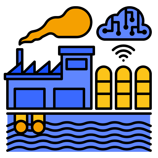 Environmental air pollution toxic smoke icon Environmental air pollution toxic smoke icon