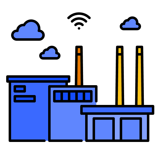 Factory internet of things factory air icon Factory internet of things factory air icon