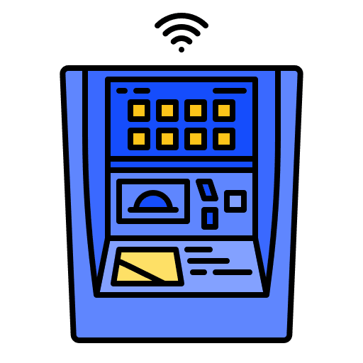 Kiosk payment kiosk display icon Kiosk payment kiosk display icon