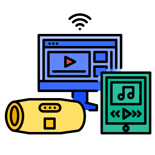Multimedia internet of things smart iot icon Multimedia internet of things smart iot icon