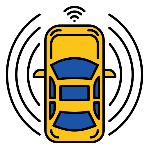Smart car internet of things smart control smart car icon Smart car internet of things smart control smart car icon