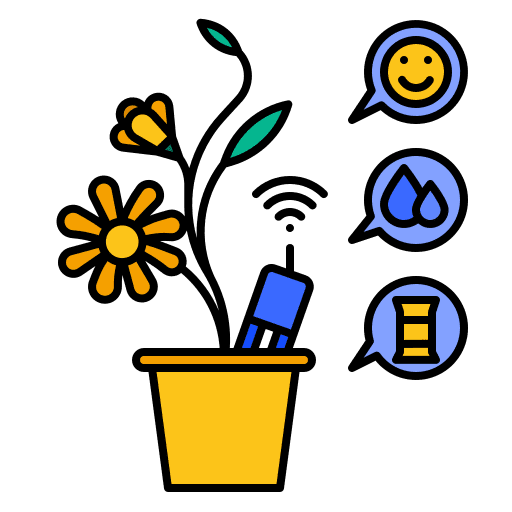 Smart farming flower smart farming wifi icon Smart farming flower smart farming wifi icon