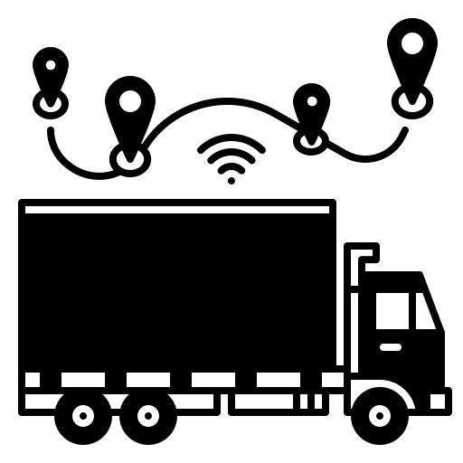 Logistic technology network transportation icon