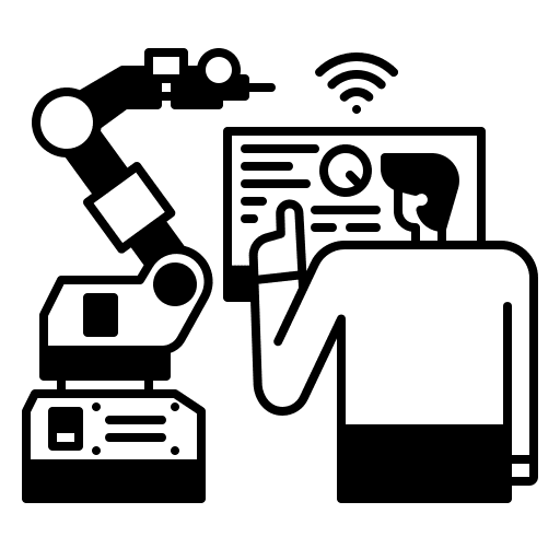Manufacturing iot application data icon