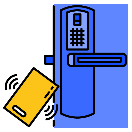 Smart door door handle electronics smart devices icon Smart door door handle electronics smart devices icon