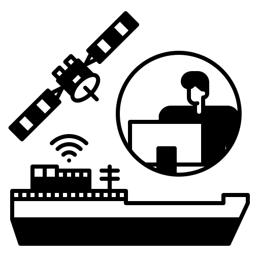 Shipping internet of things shipping service icon Shipping internet of things shipping service icon