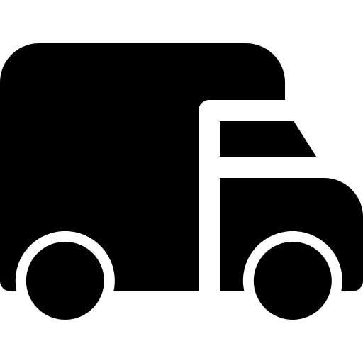 Truck commercial van transportation icon
