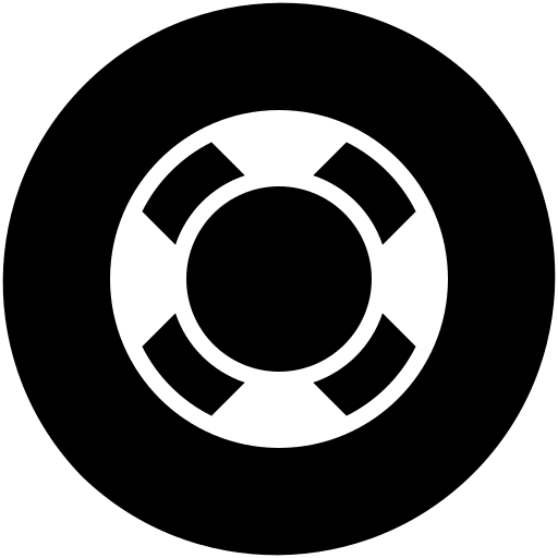 Wheel tire hoop car icon