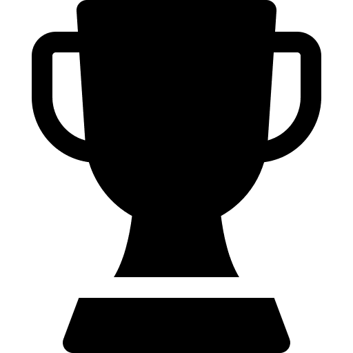 Trophy education winner first place icon