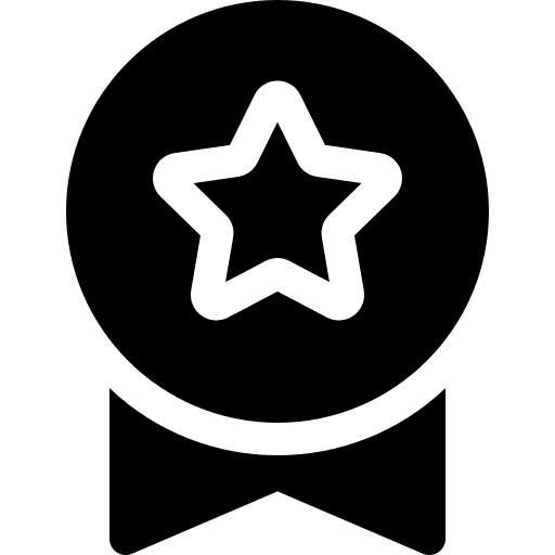 Medal honor school certificate icon