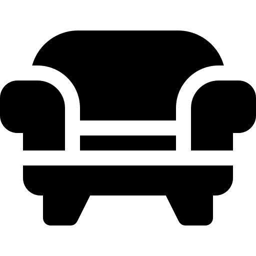 Sofa furniture and household couch sofa icon