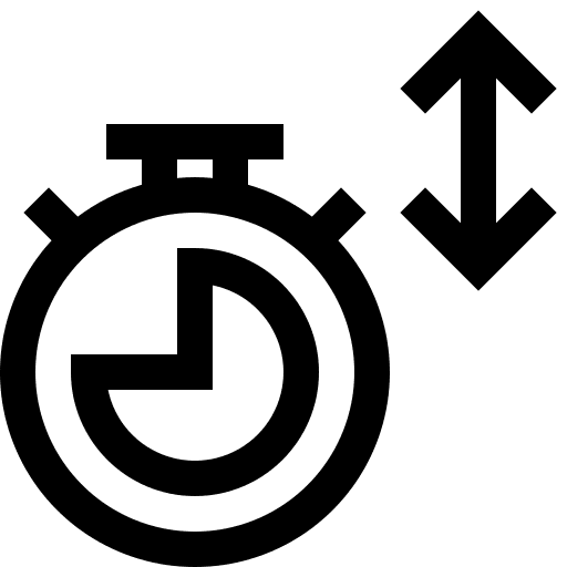 Three quarters three quarters timer time and date icon Three quarters three quarters timer time and date icon