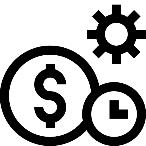 Time is money clock business and finance time and date icon Time is money clock business and finance time and date icon