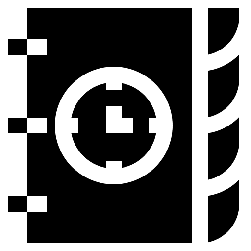 Agenda agenda work clock icon Agenda agenda work clock icon