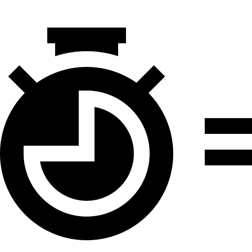 Three quarters time and date three quarters stopwatch icon
