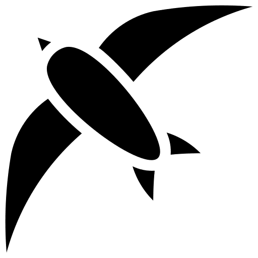 Swallow swallows flying birds icon