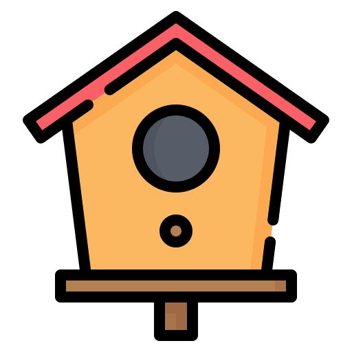 Birdhouse bird house pet icon
