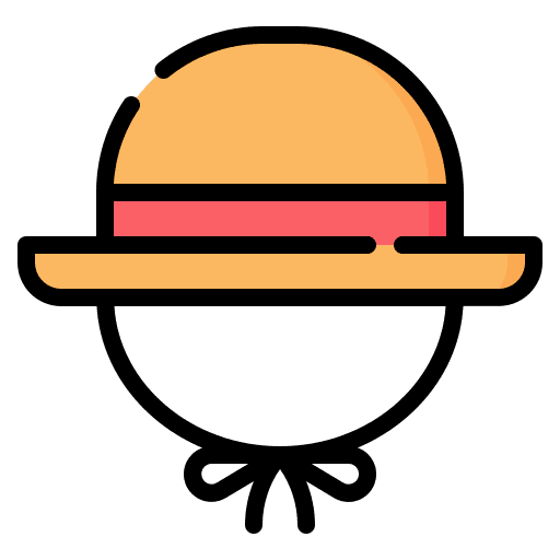 Farmer hat farming and gardening straw hat equipment icon