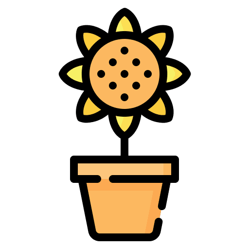 Flower pot gardening blossom flower pot icon Flower pot gardening blossom flower pot icon