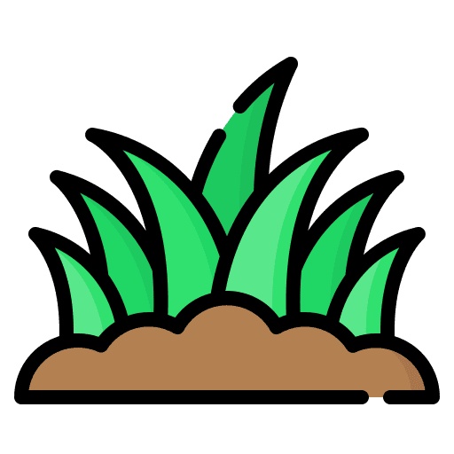 Grass nature farming and gardening ground icon Grass nature farming and gardening ground icon